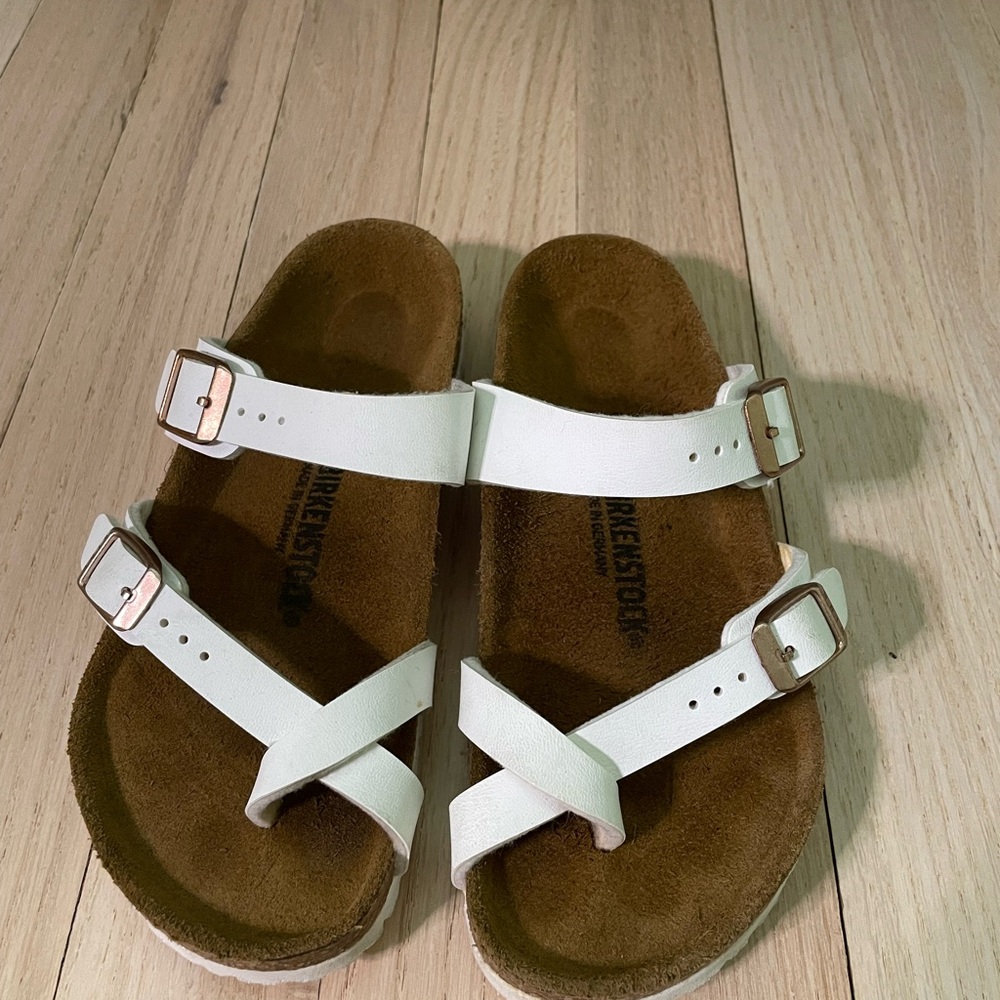 White Kids Birkenstocks